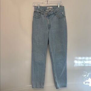 Abercrombie & Fitch High Rise Blue Jeans Relaxed Fit